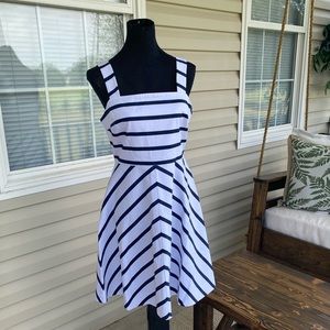 Draper James Striped A-Line Dress